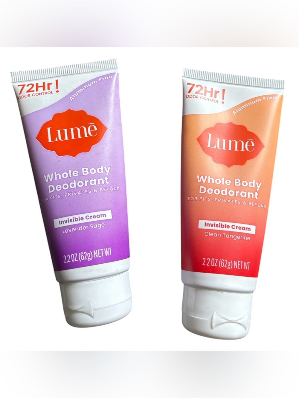 Lume Whole Body Deodorant Invisible Cream - Lavender Sage (Purple)